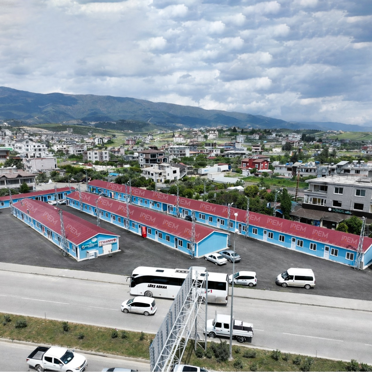 Hatay Kuzeytepe Restoranlar Çarşısı Projesi Prefabrik Yapı Sistemi